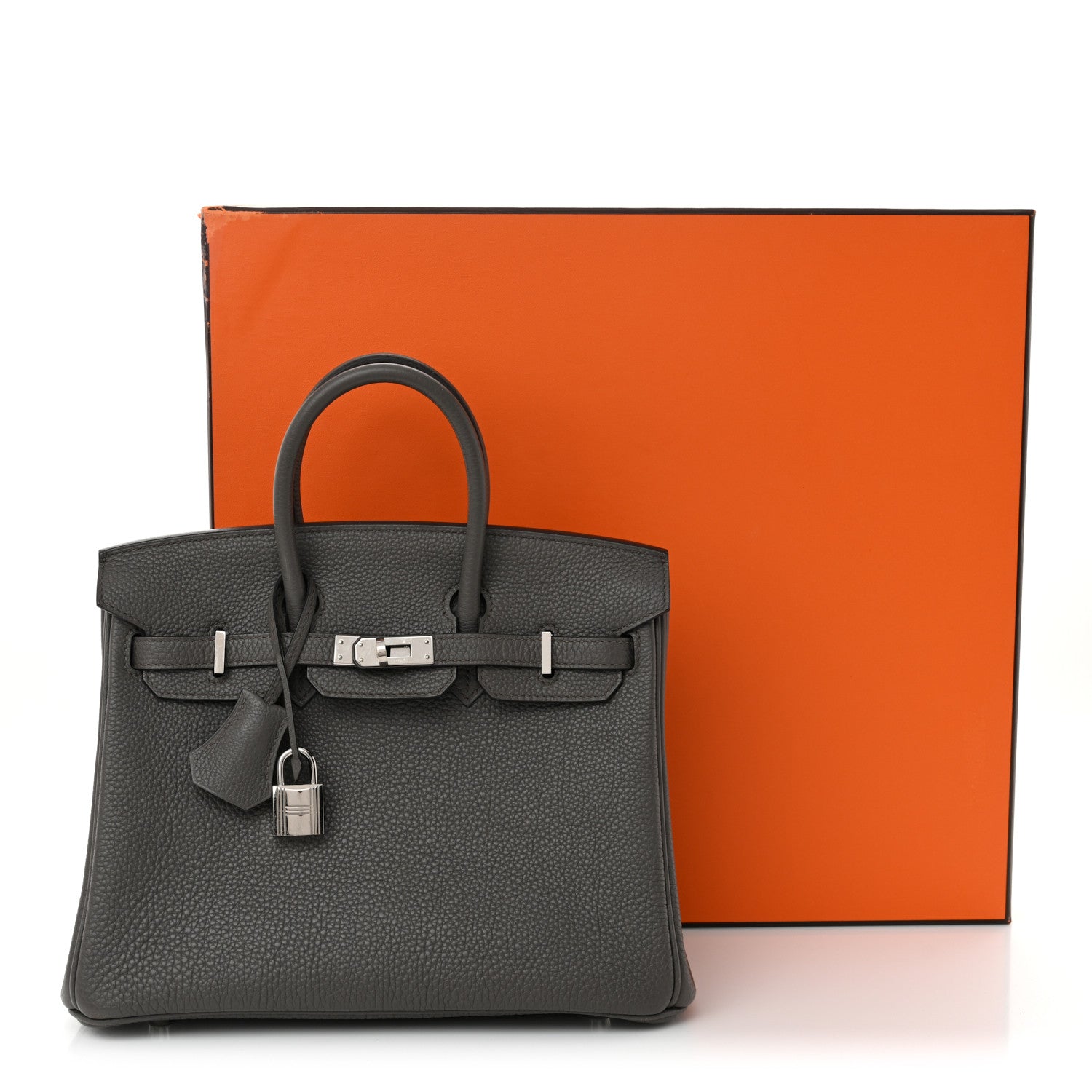 Hermes Togo Birkin 25 Etain 11 of 11