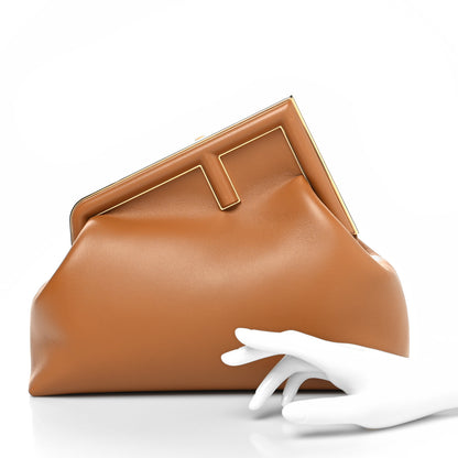 Fendi Shiny Nappa Medium Fendi First Caramello 2 of 10