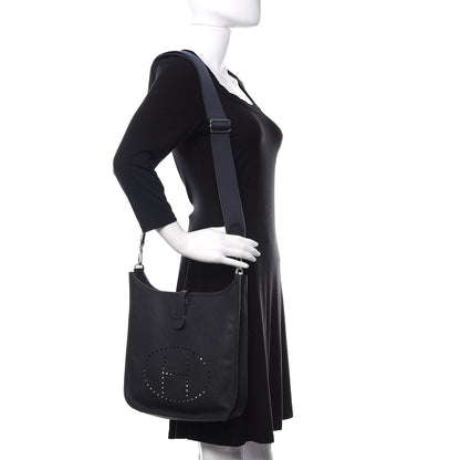 Hermes Epsom Evelyne III PM Bleu Nuit 2 of 10