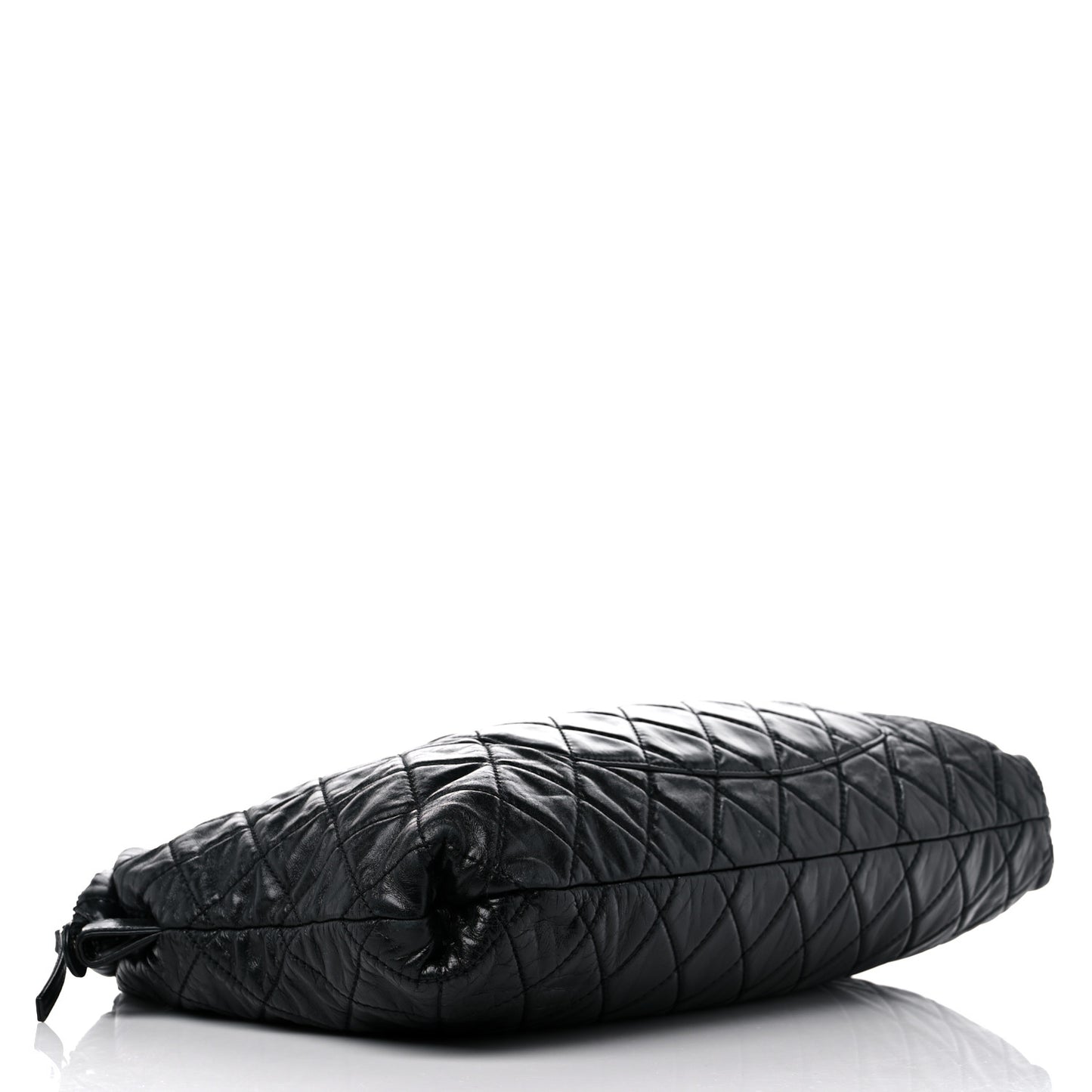 Aged Calfskin Oversized Reissue Overnight Tote Black