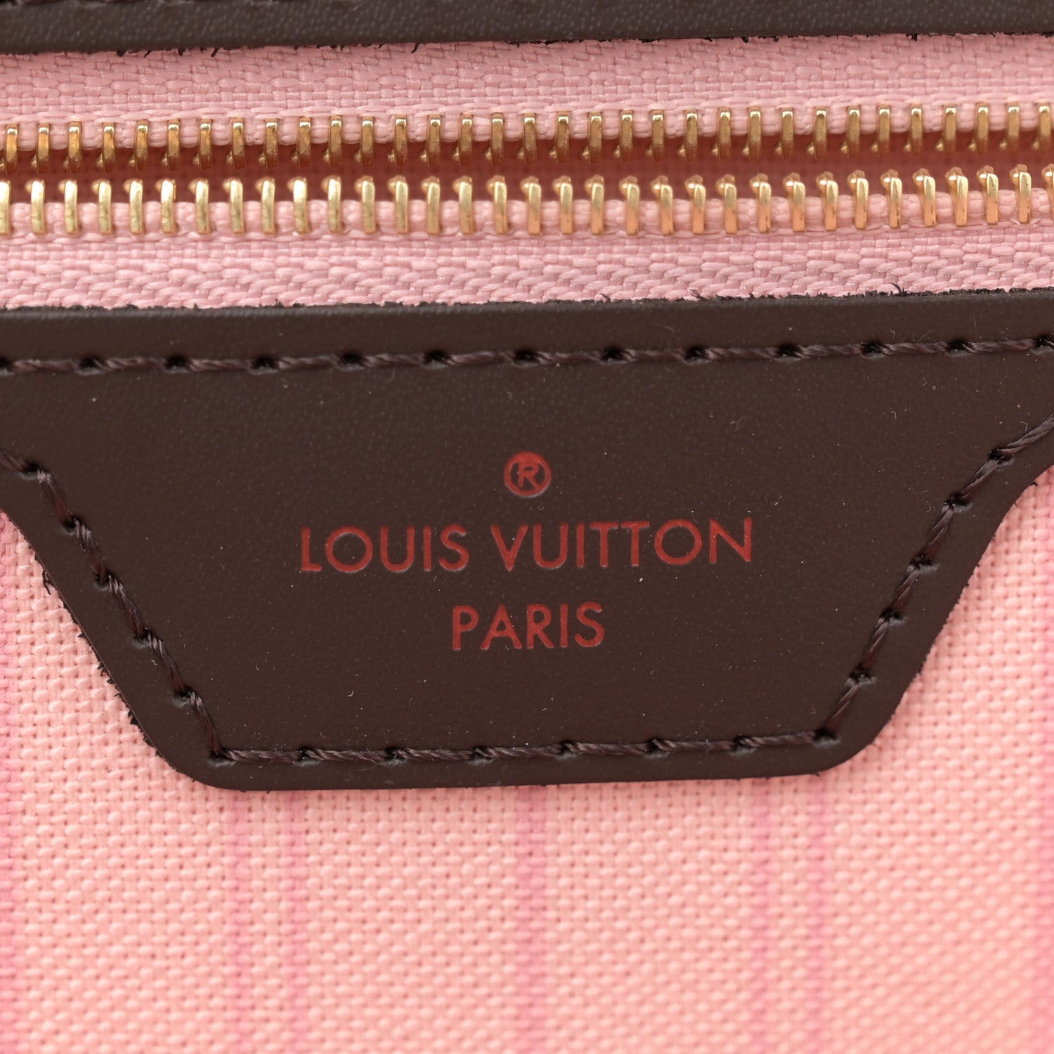 Louis Vuitton Damier Ebene Neo Neverfull MM Rose Ballerine 7 of 10