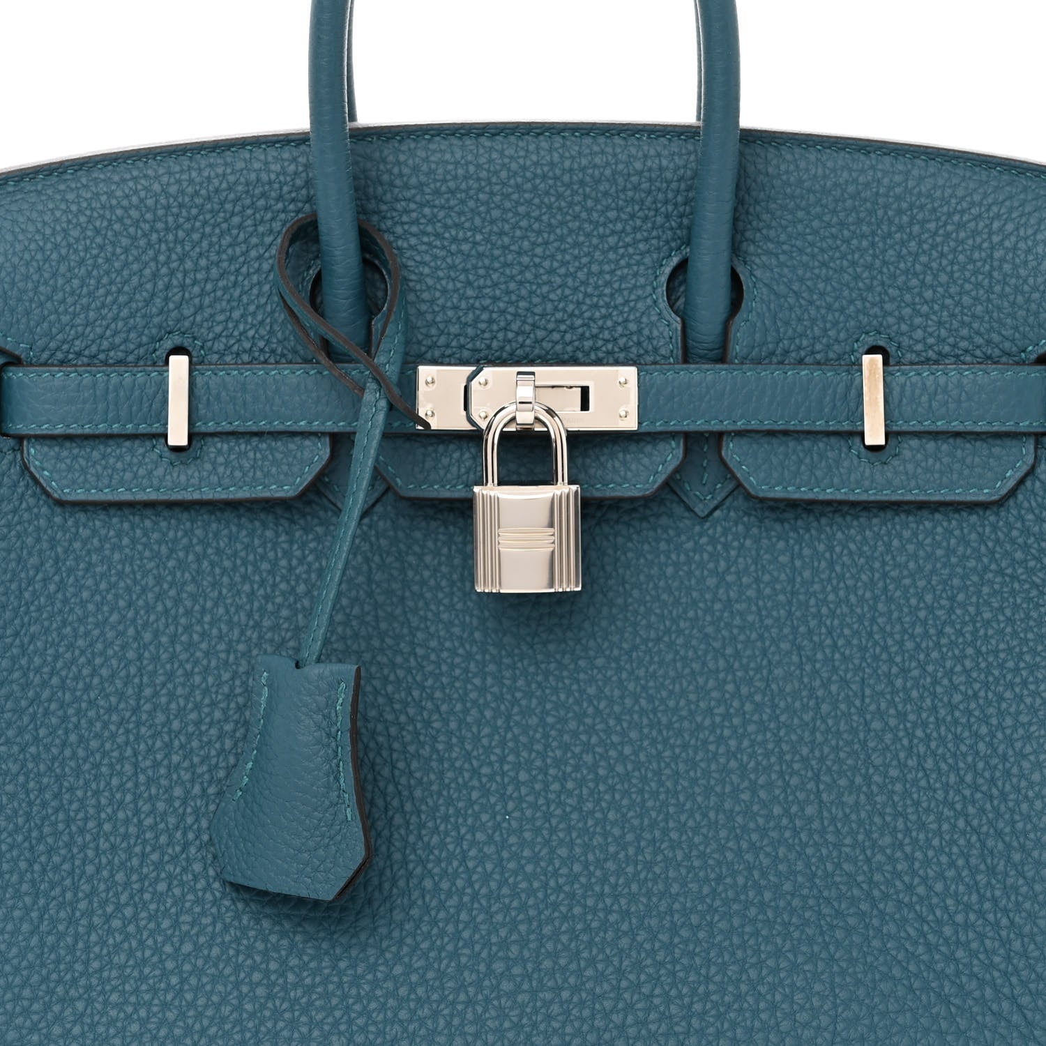 Hermes Togo Verso Birkin 25 Vert Bosphore Bleu Ocean 8 of 10