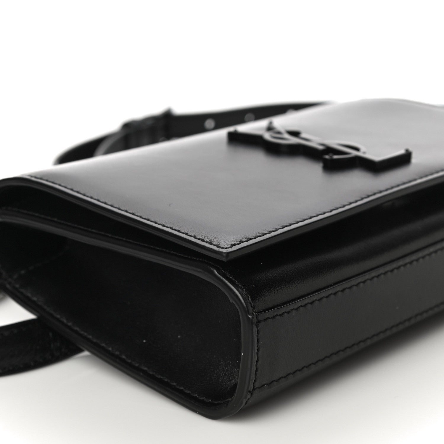 Saint Laurent Smooth Calfskin Monogram Kate Belt Bag Black 8 of 11
