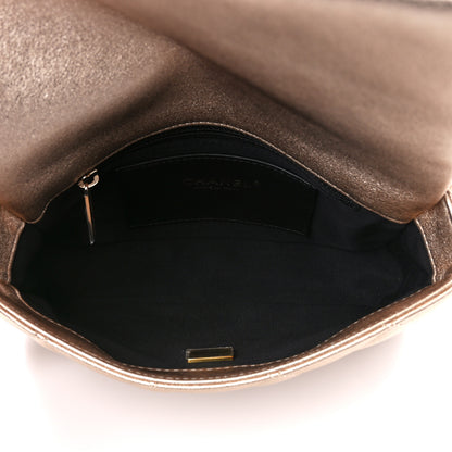 Chanel Metallic Lambskin Lacquered Quilted Small Flap Gold 5 of 11