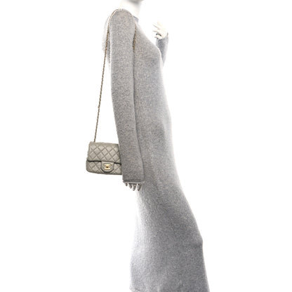 Chanel Lambskin Quilted Mini Pearl Crush Flap Light Grey 2 of 11
