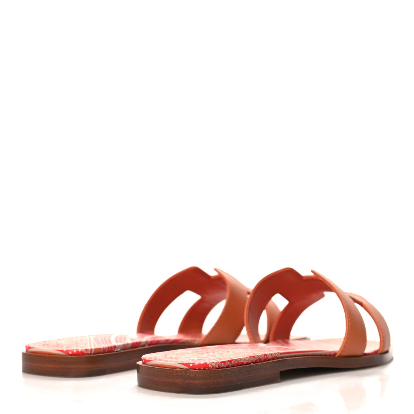 Calfskin Oran Sandals 36.5 Orange Terracotta