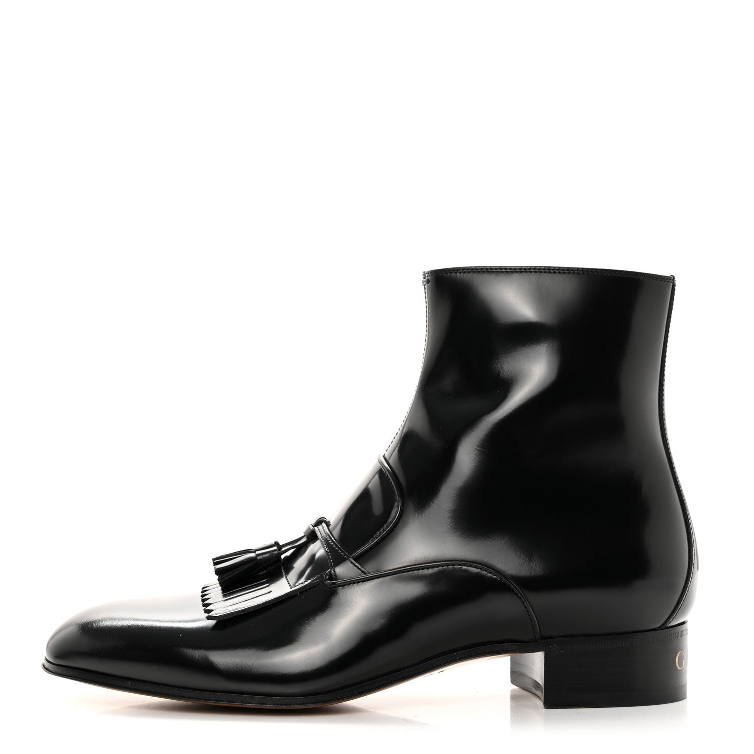 Gucci Cordovan Lux Mens Granada Kid Boots 9 Black 1 of 12