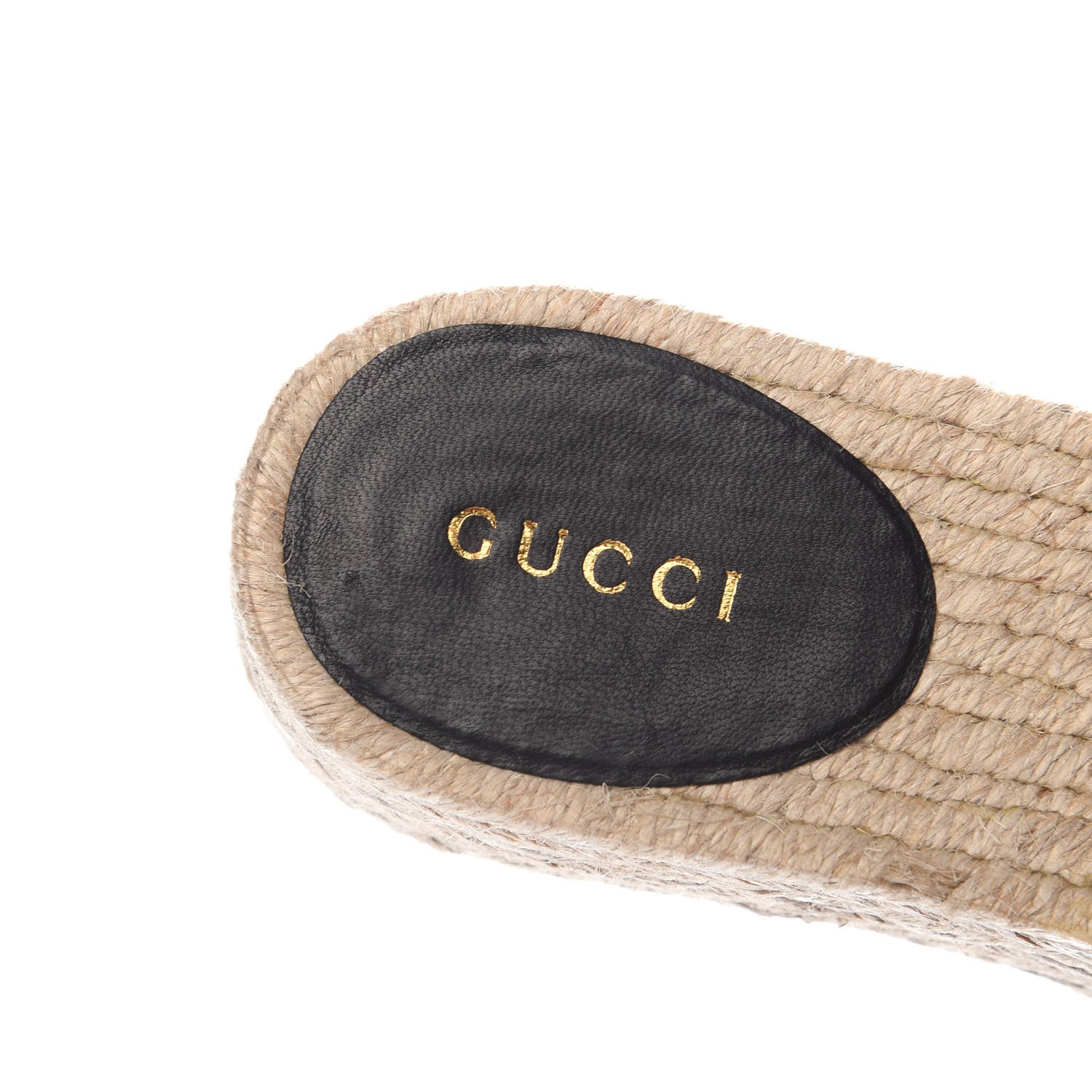 Gucci Nappa Matelasse GG Marmont Platform Espadrille Slide Sandals 36 Black 6 of 9
