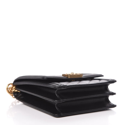Chanel Calfskin Quilted North South Boy Flap Black 4 of 10