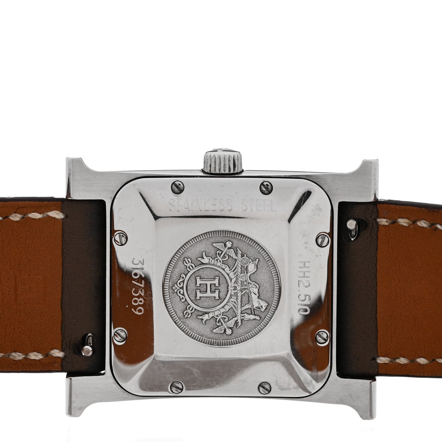 Stainless Steel Swift 26mm Heure H Hour Double Tour Automatic Watch Etoupe