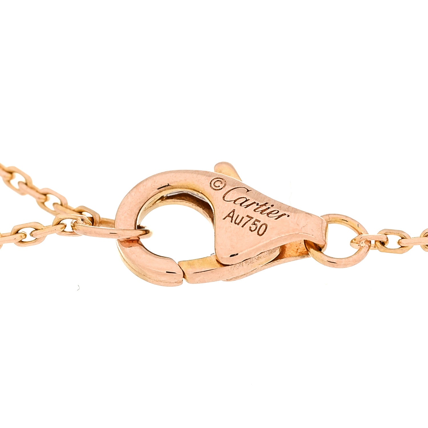 Cartier 18K Pink Yellow White Gold Trinity Bracelet 5 of 5