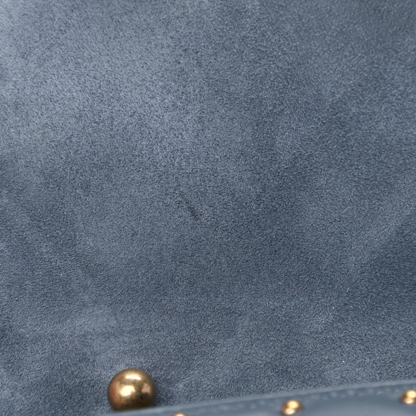 Lambskin Cannage Studded Large Dioraddict Flap Bag Grey Blue