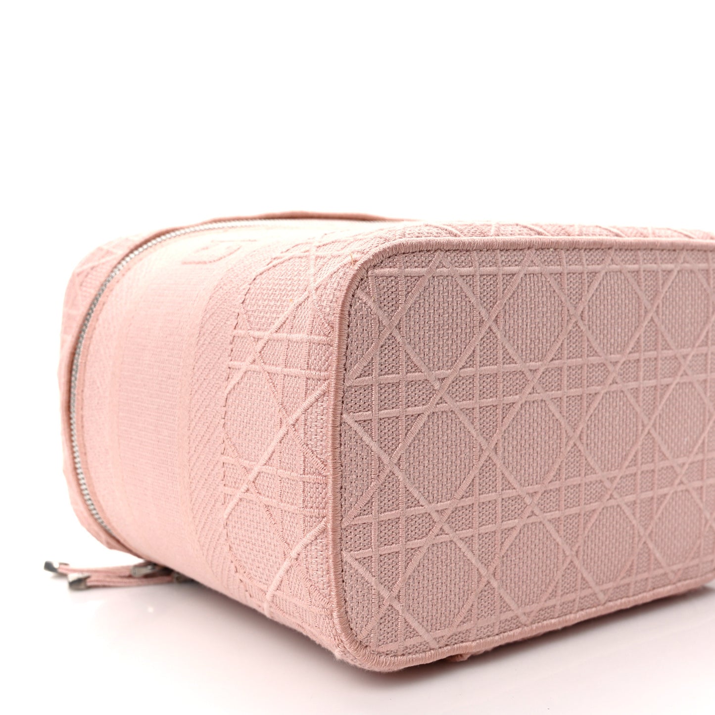 Canvas Embroidered Cannage Diortravel Vanity Case Bois de Rose