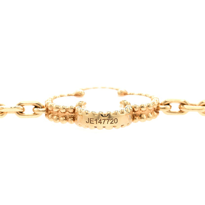 Van Cleef & Arpels 18K Yellow Gold Mother of Pearl 20 Motifs Vintage Alhambra Necklace 6 of 7