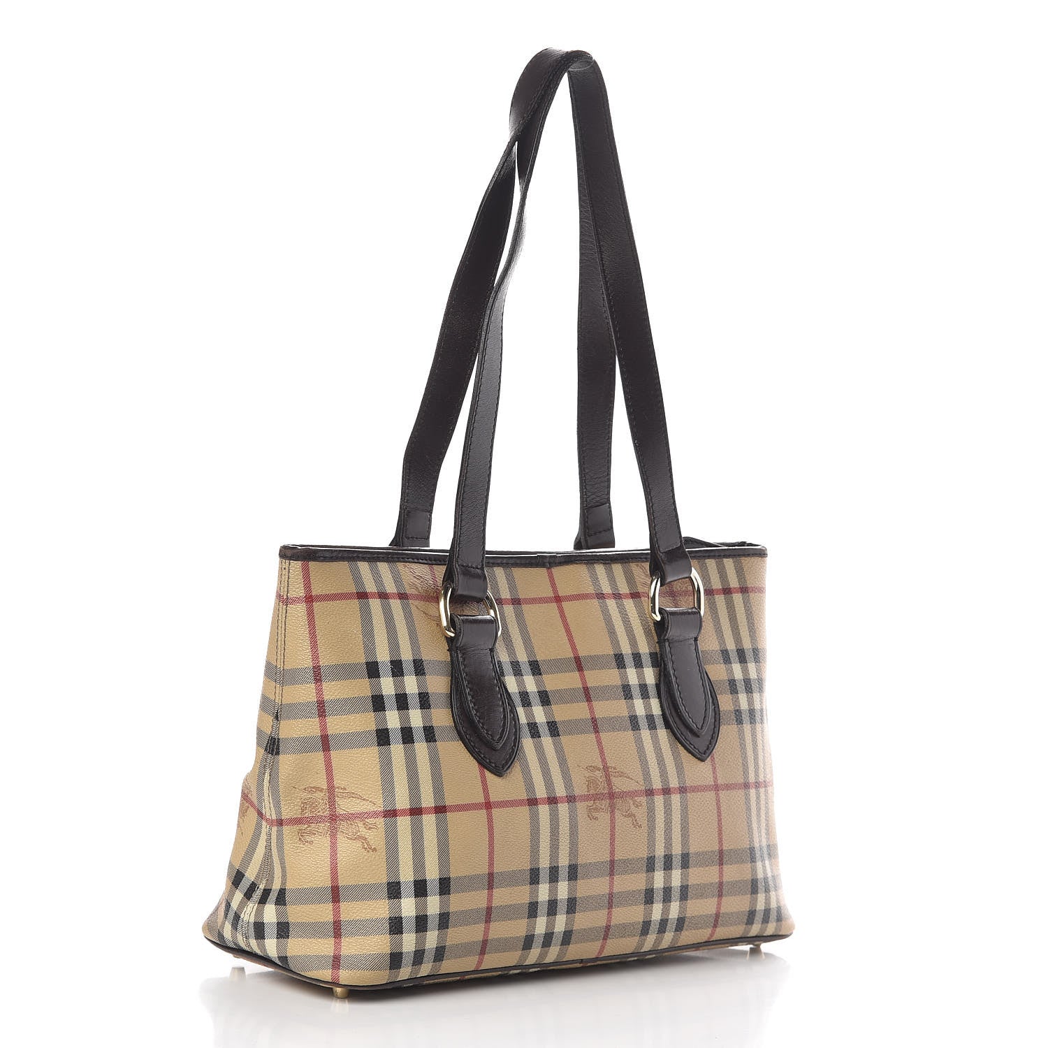 Burberry Haymarket Check Medium Regent Tote Chocolate 3 of 15