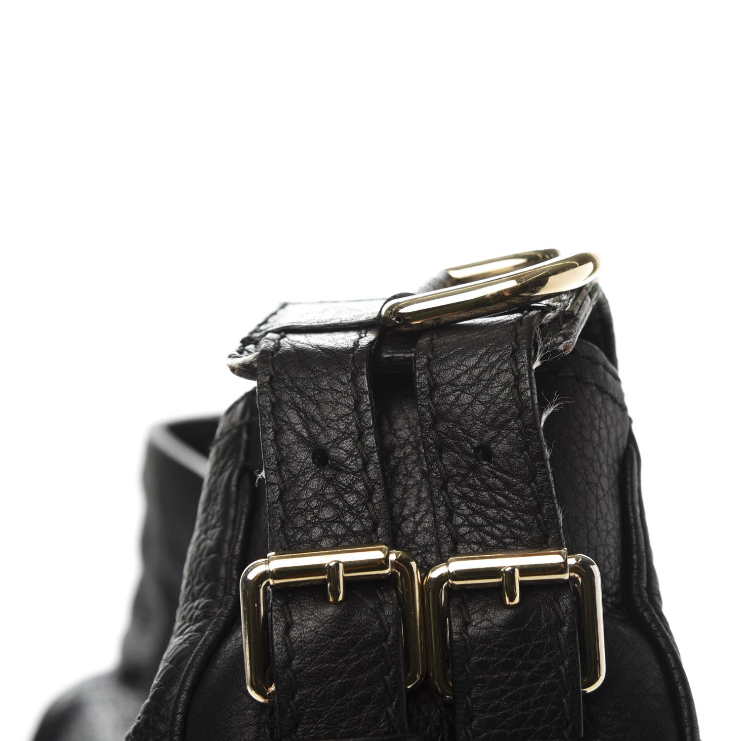Gucci Pebbled Calfskin Medium Heritage Shoulder Bag Black 16 of 17