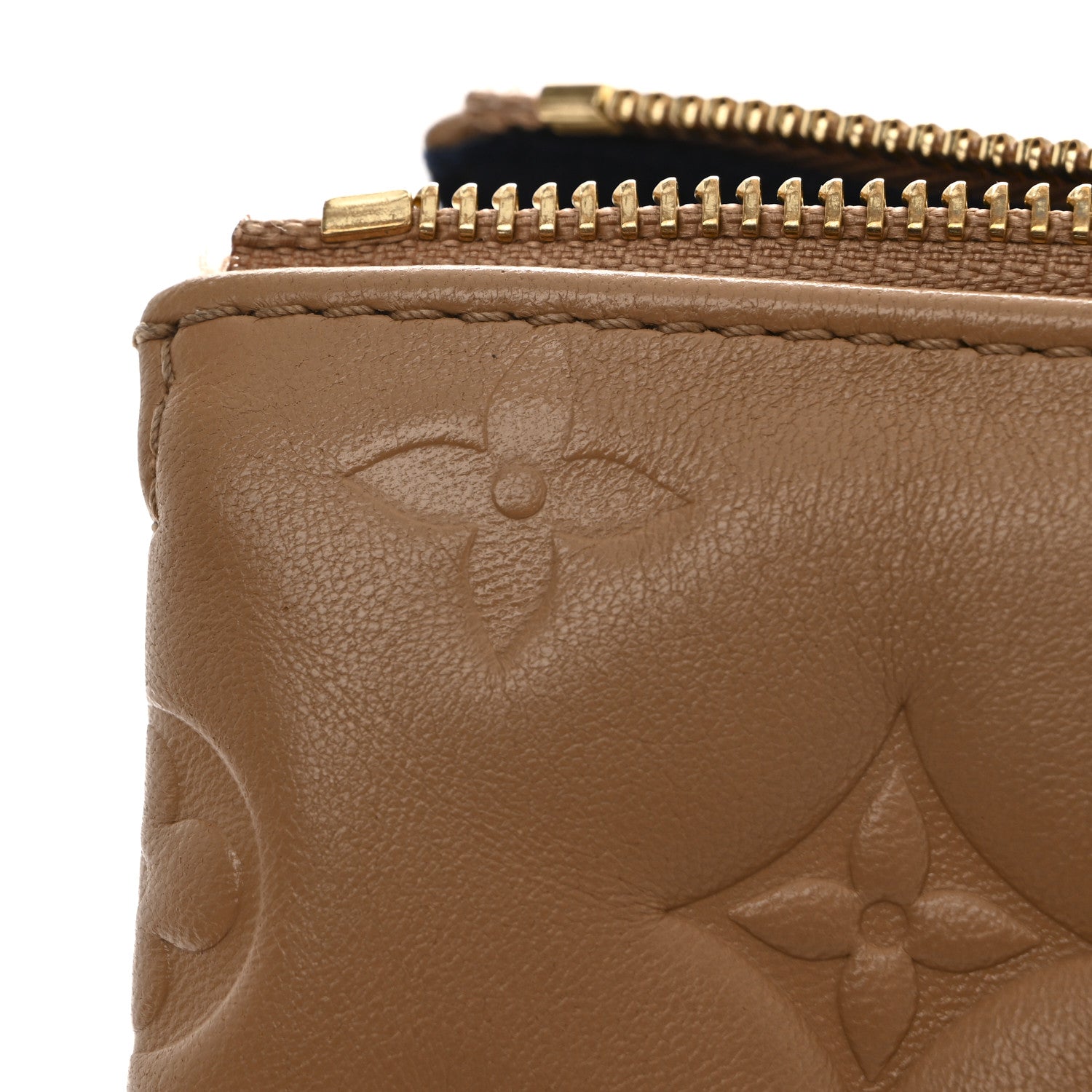 Louis Vuitton Lambskin Embossed Monogram Coussin PM Camel 12 of 12