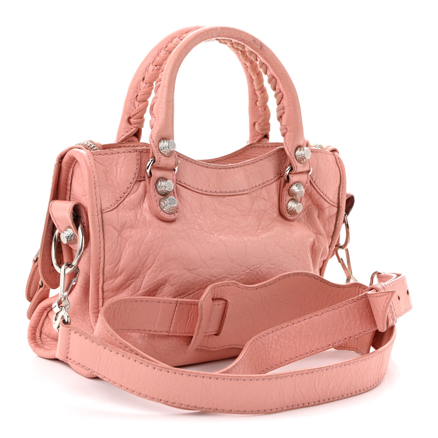 Balenciaga Agneau Giant 12 Silver Hardware Mini City Rose Peche 4 of 13