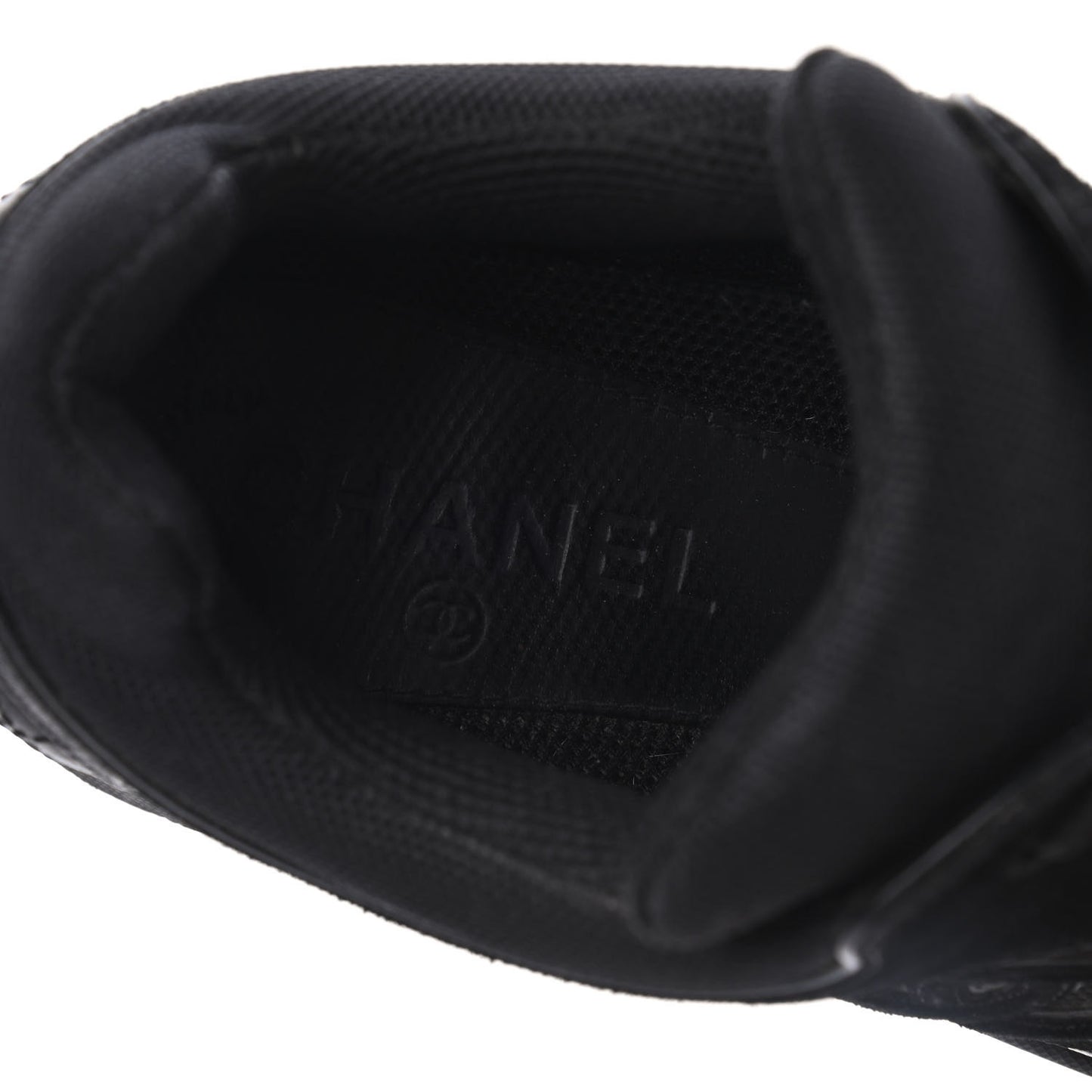 Toile Suede Calfskin CC Sneakers 39 Black