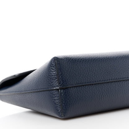 Mulberry Small Classic Grain Darley Cosmetic Pouch Navy 10 of 11