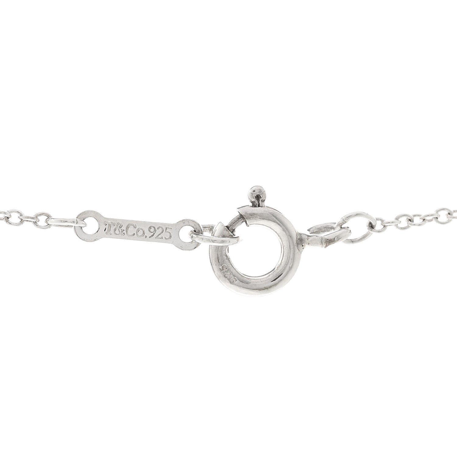 Tiffany Sterling Silver Small Paloma Picasso Loving Heart Pendant Necklace 4 of 5