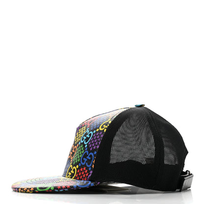 Gucci GG Supreme Monogram Psychedelic Baseball Hat S Black 4 of 9