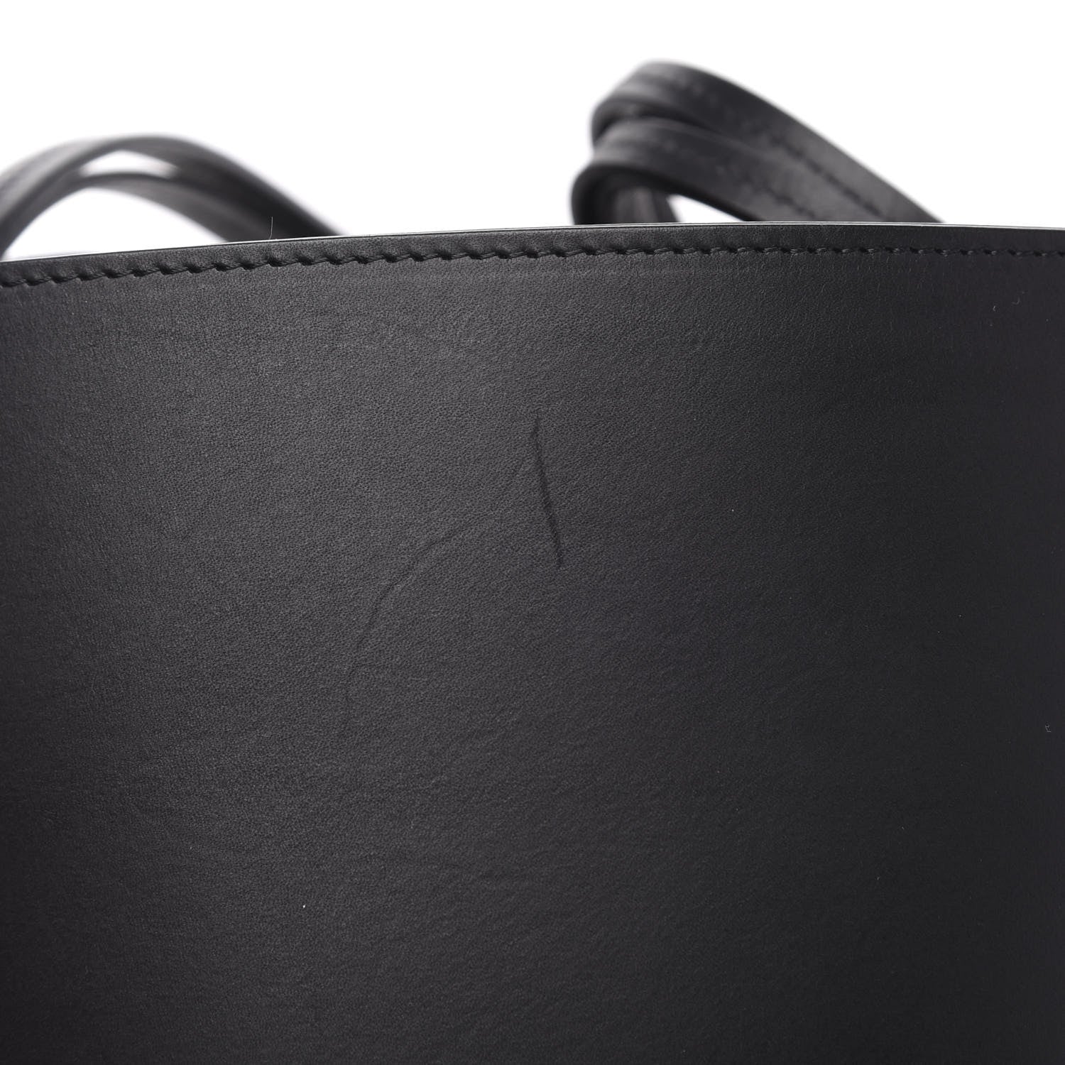 Mansur Gavriel Calfskin Fringe Bucket Bag Black 9 of 9