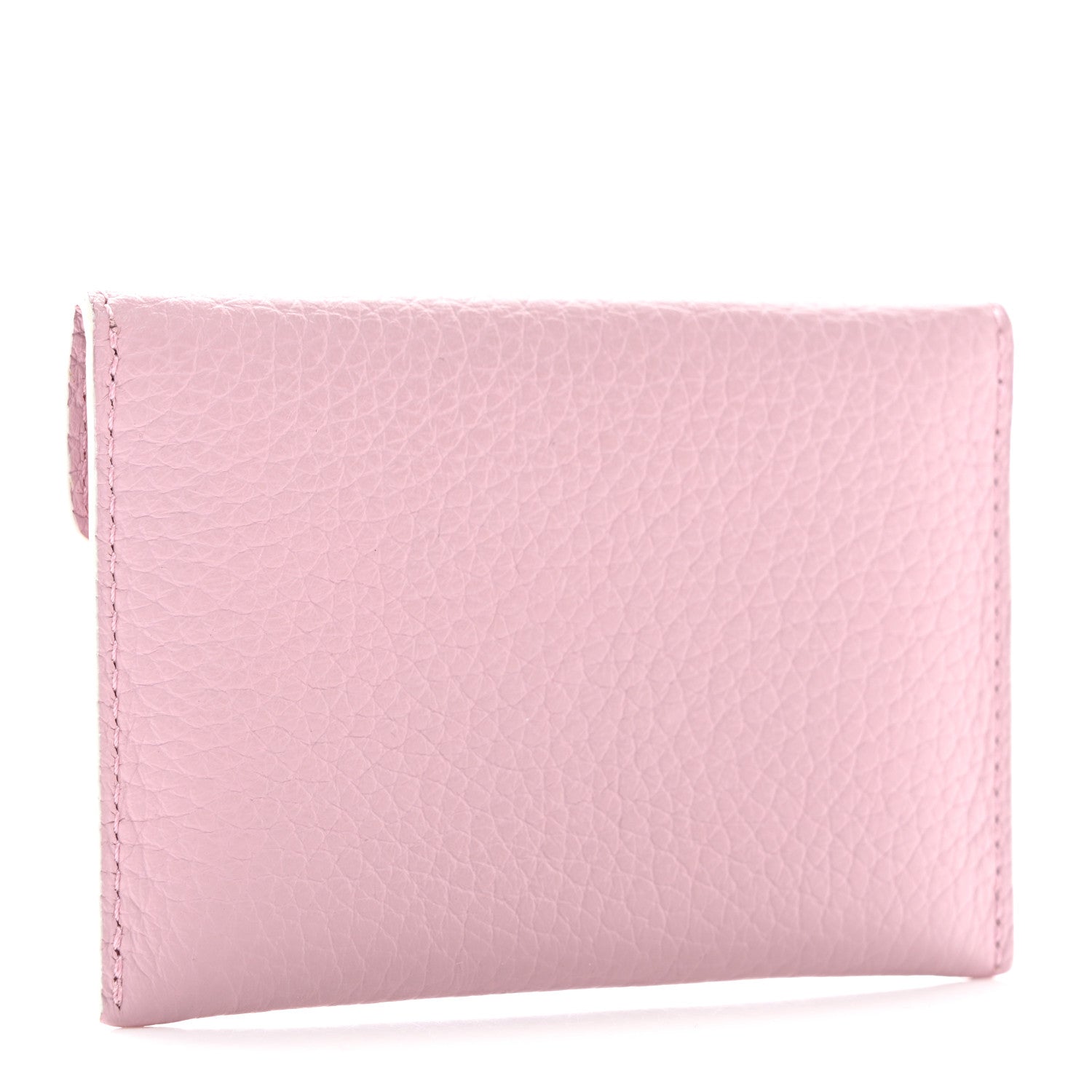 Delvaux Taurillon Soft Presse Visite Card Holder Pink 3 of 7
