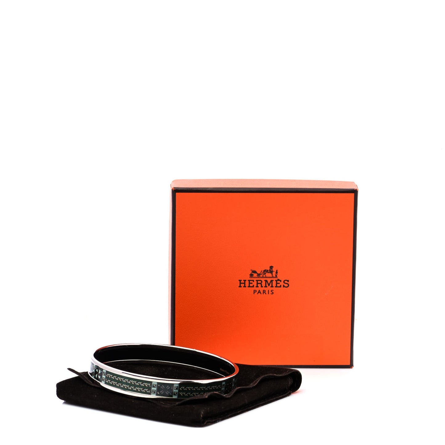 Enamel Printed Narrow Rubans de Cheval Bracelet 70