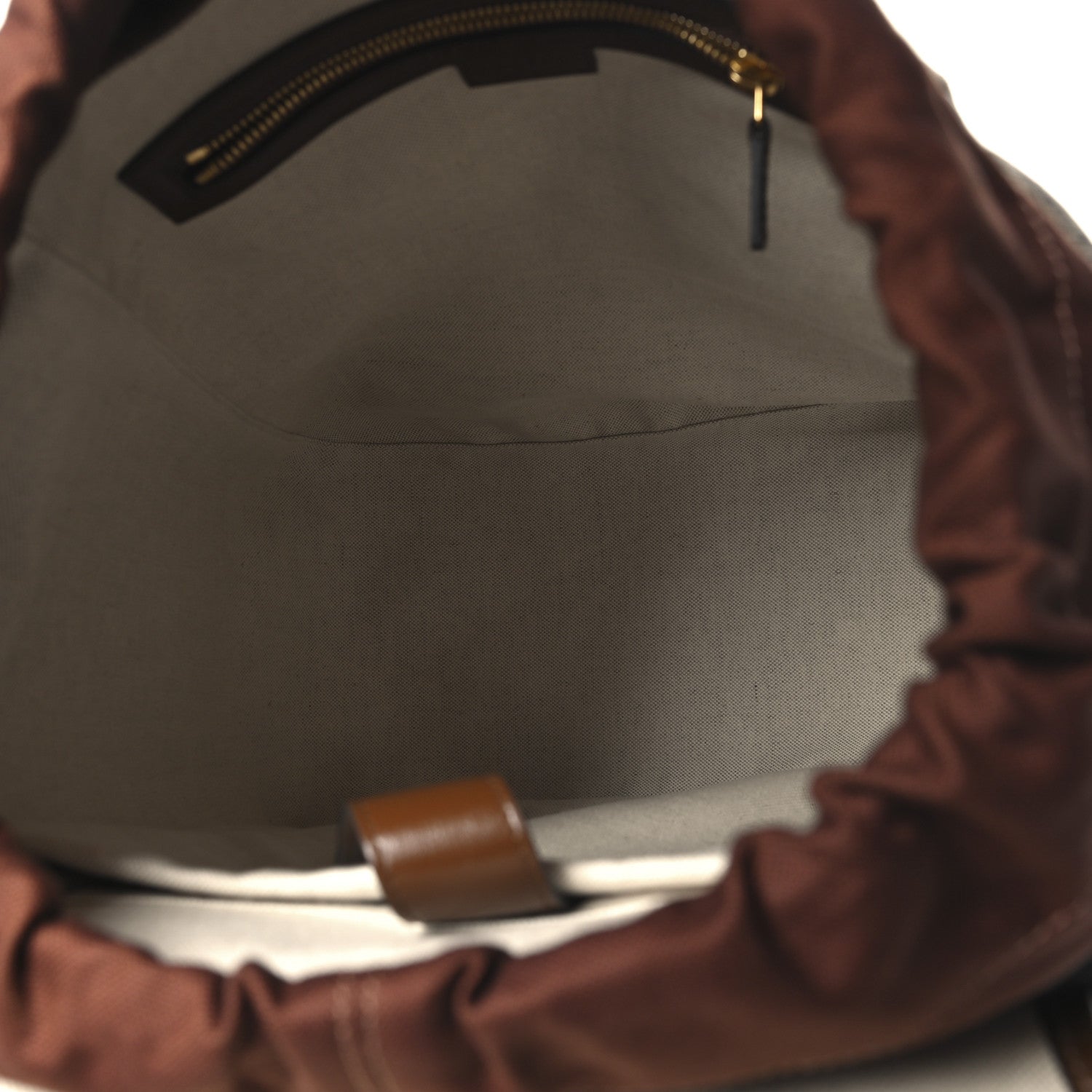 Gucci GG Supreme Monogram Azalea Calfskin Medium Retro Interlocking G Buckle Backpack Beige Ebony Brown Sugar 5 of 10