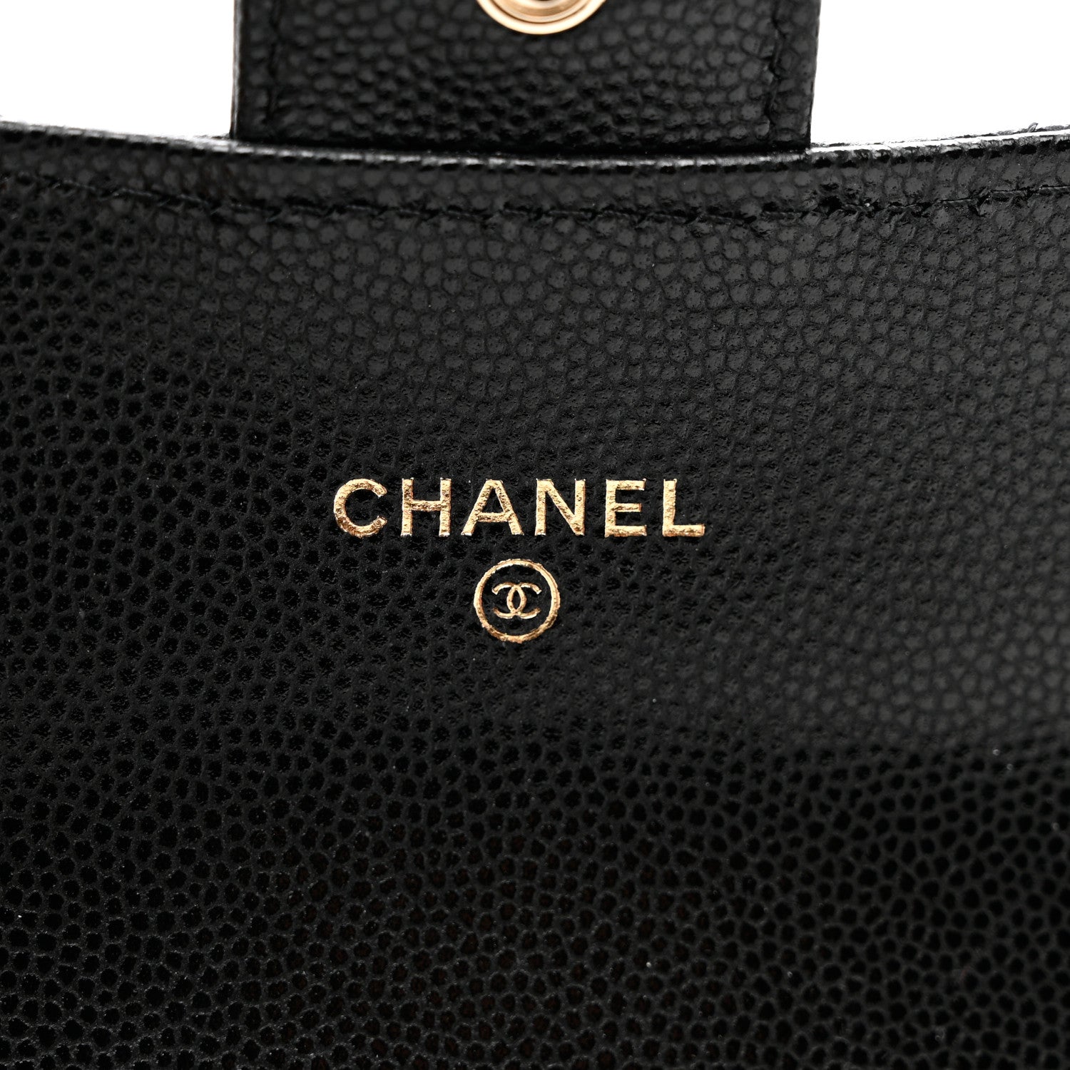 Chanel Caviar Quilted Medium Gusset Flap Wallet Black 7 of 9