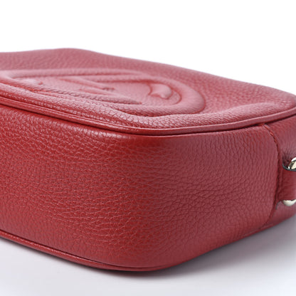 Gucci Pebbled Calfskin Small Soho Disco Bag Tabasco Red 6 of 9