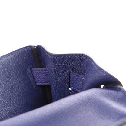Hermes Togo Matte Alligator Kelly Retourne Touch 32 Bleu Encre 6 of 10