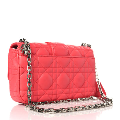 Christian Dior Lambskin Cannage Mini New Lock Pouch Fuchsia 3 of 10