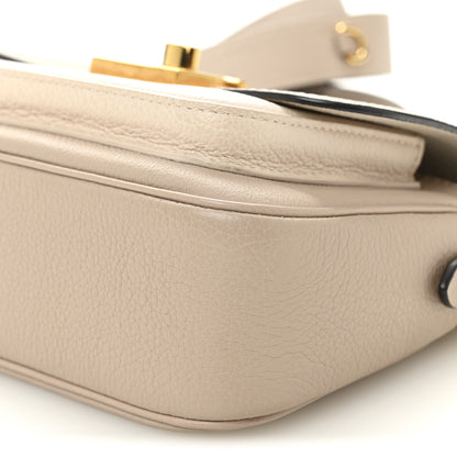 Louis Vuitton Grained Calfskin Lockme Tender Greige 9 of 9