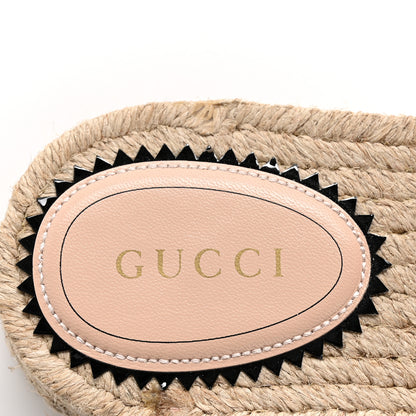 Gucci Canvas Interlocking G Damita Espadrille Sandals 38.5 Wild Rose 6 of 10