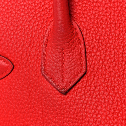 Hermes Togo Birkin 30 Rouge Coeur 11 of 33