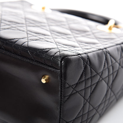 Christian Dior Lambskin Cannage Medium Lady Dior Black 11 of 14