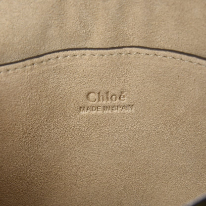 Chloe Suede Calfskin Small Faye Shoulder Bag Lemonade 6 of 6