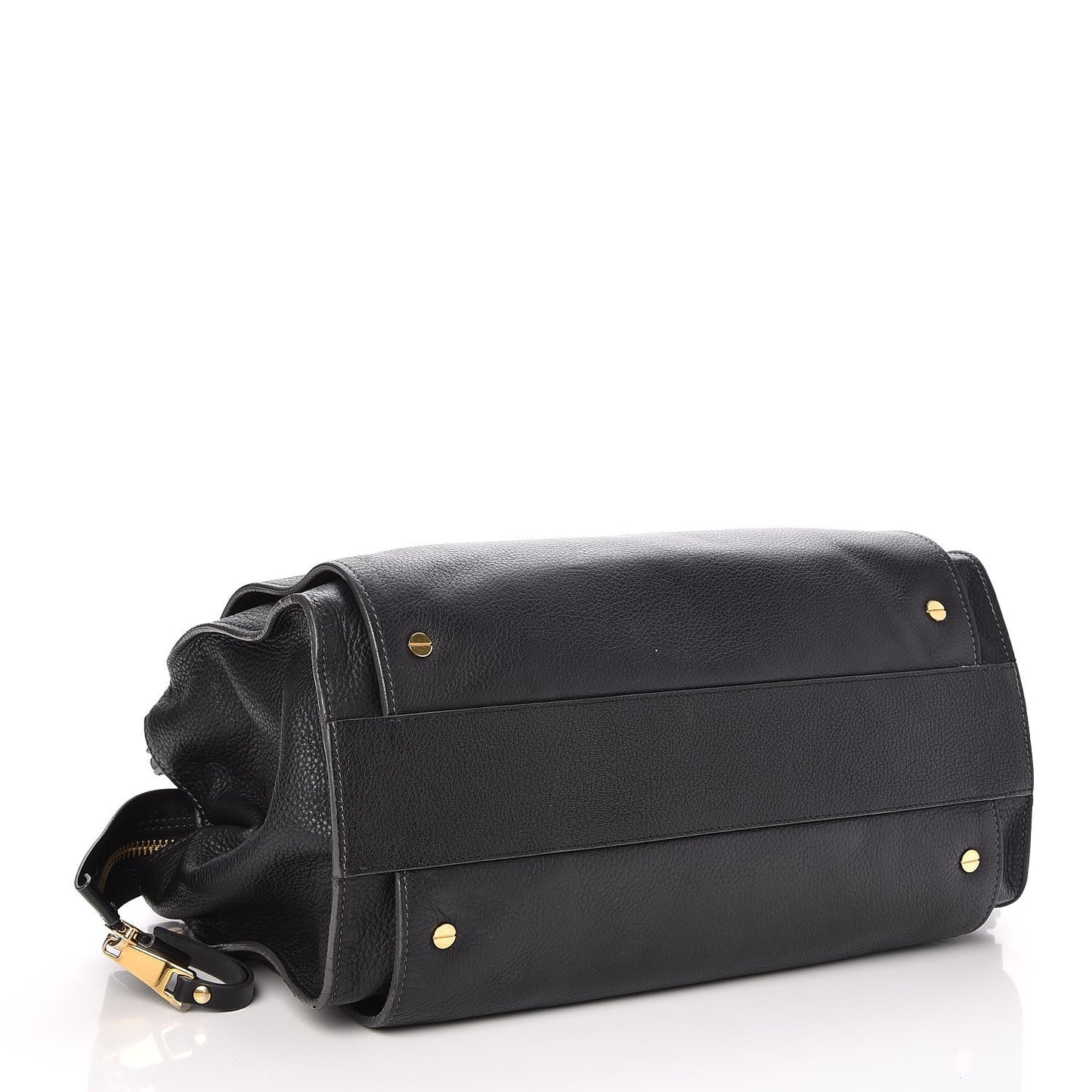 Pebbled Calfskin Dree Shoulder Bag Black