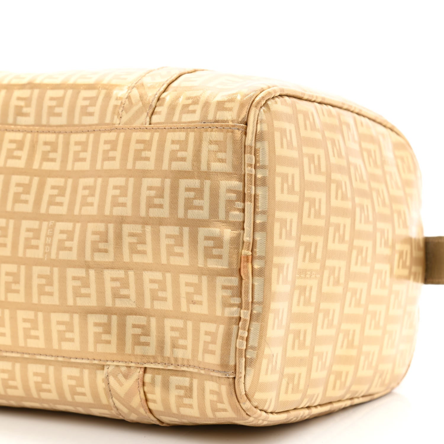 Fendi Zucchino Spalmati Small Forever Boston Gold 10 of 11