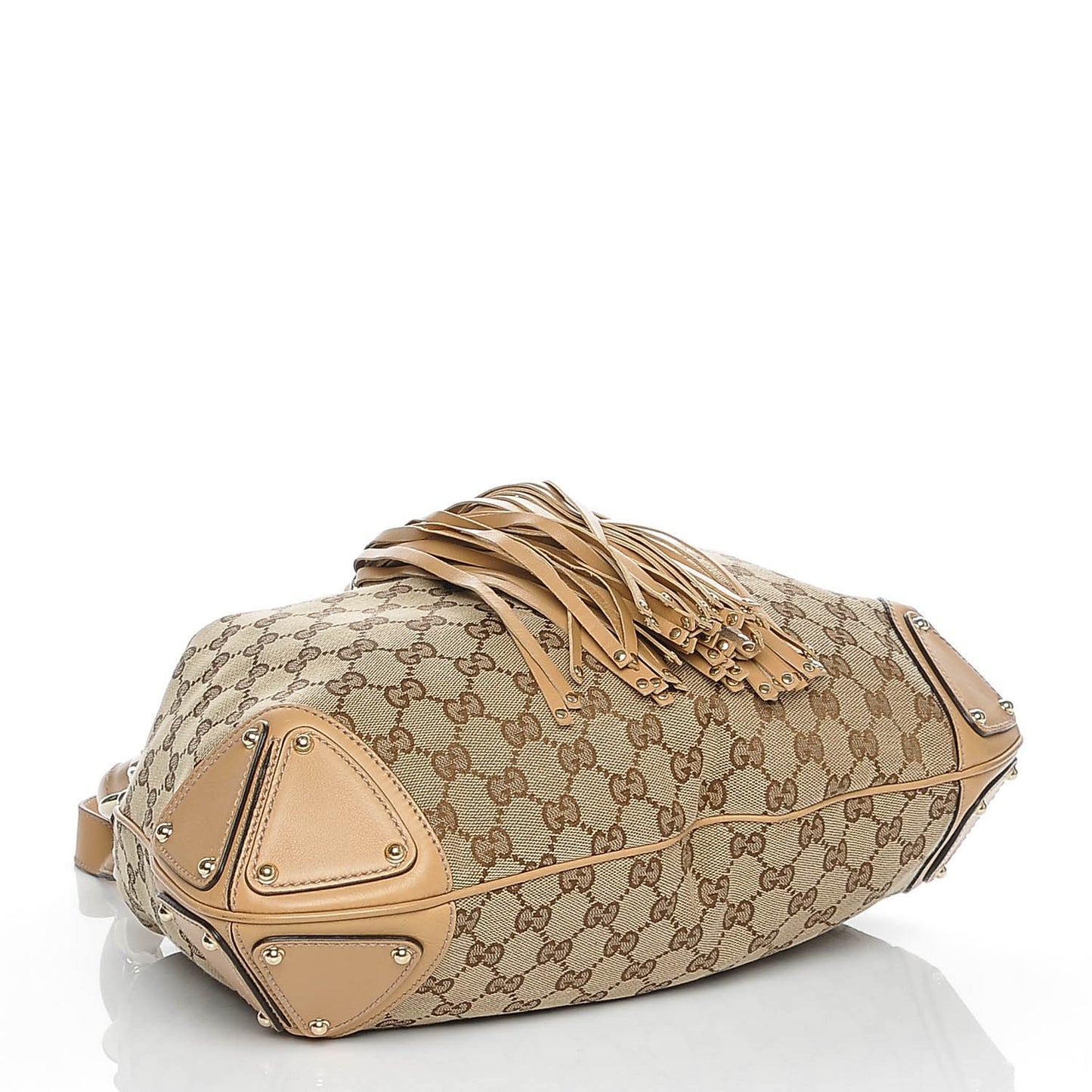 Monogram Medium Indy Top Handle Hobo Light Brown