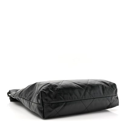 Chanel Shiny Calfskin Quilted Small Chanel 22 So Black 5 of 12