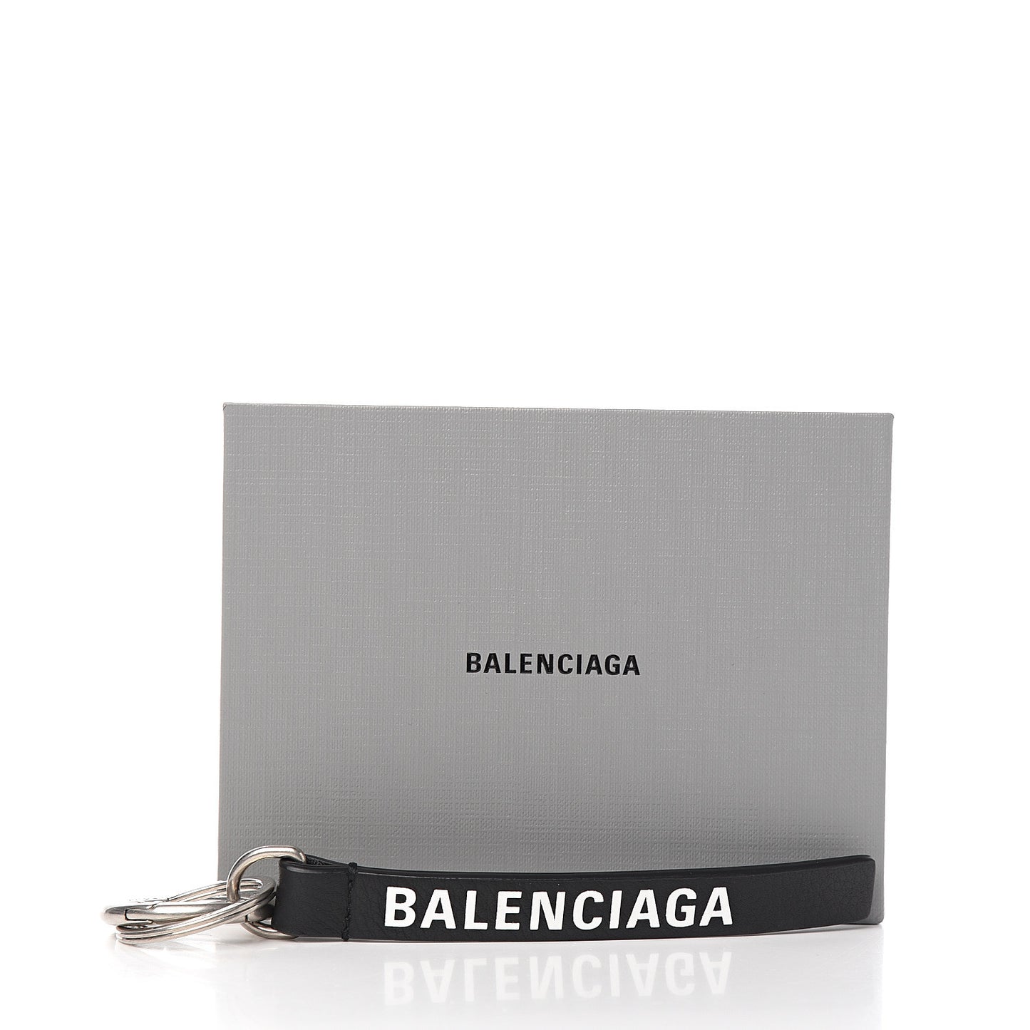 Calfskin Everyday Keyring Charm Black