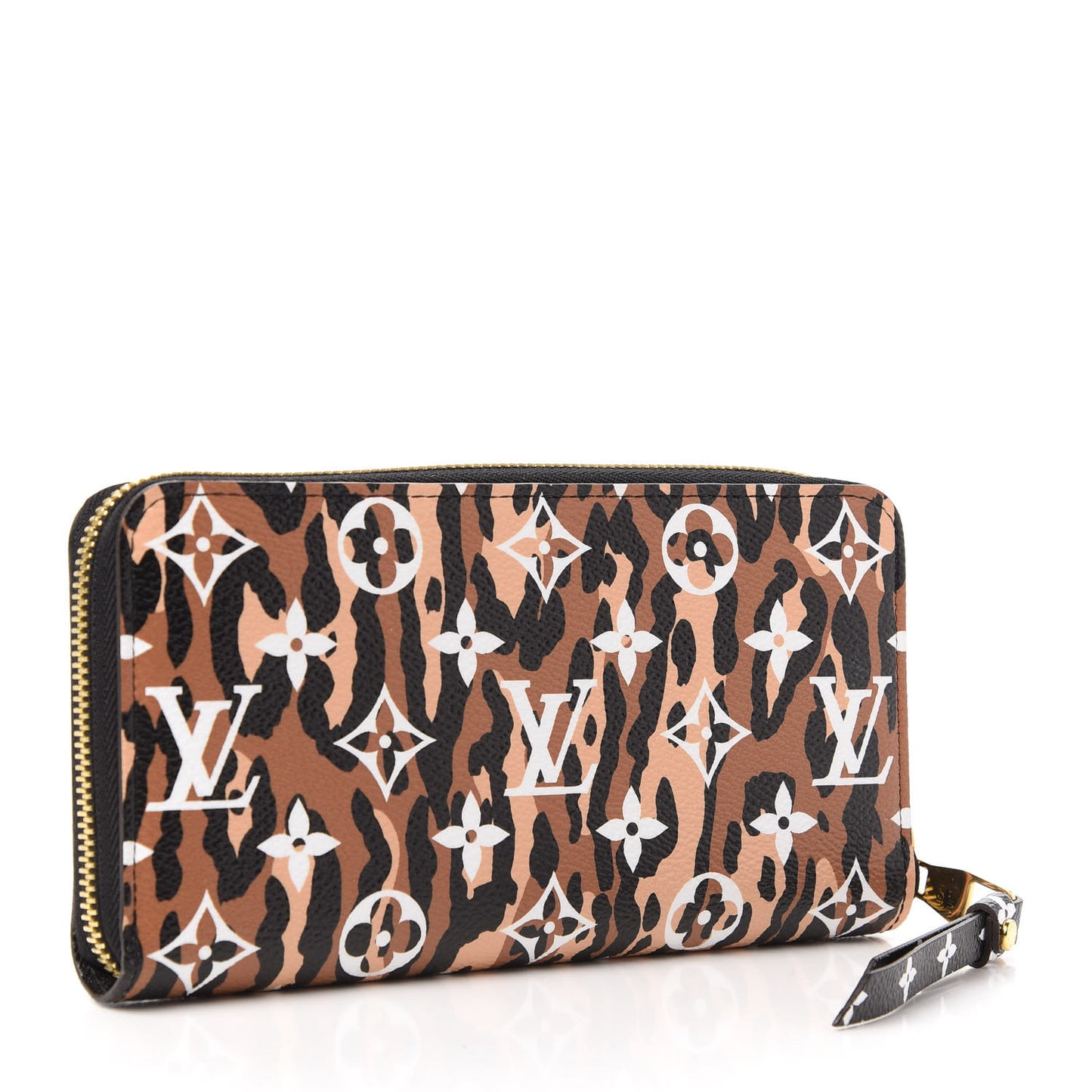 Monogram Giant Jungle Zippy Wallet Black