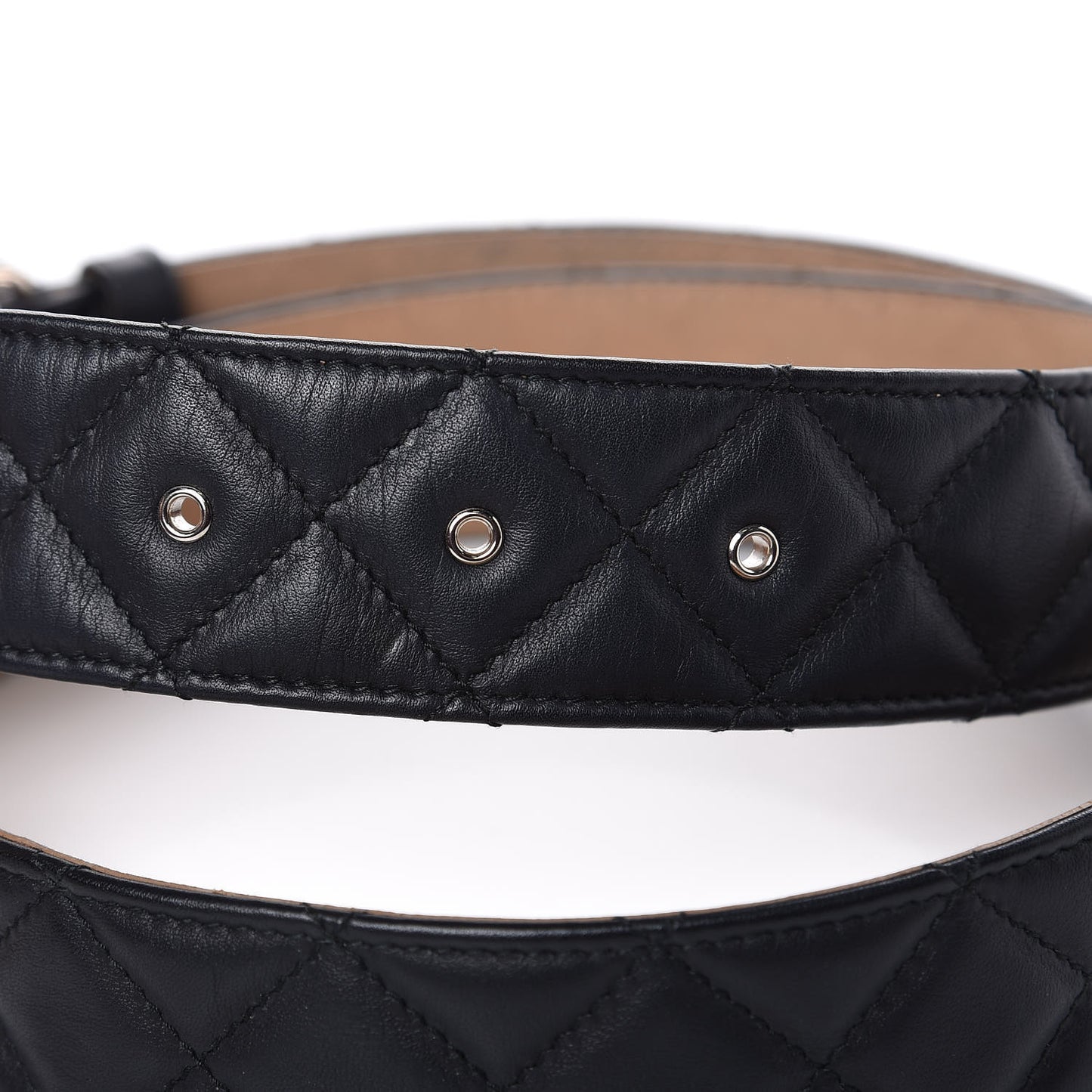 Lambskin Quilted CC Belt 90 36 Black