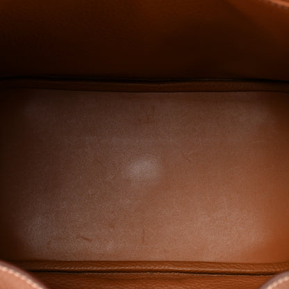 Hermes Taurillon Clemence Lindy 30 Gold 5 of 16