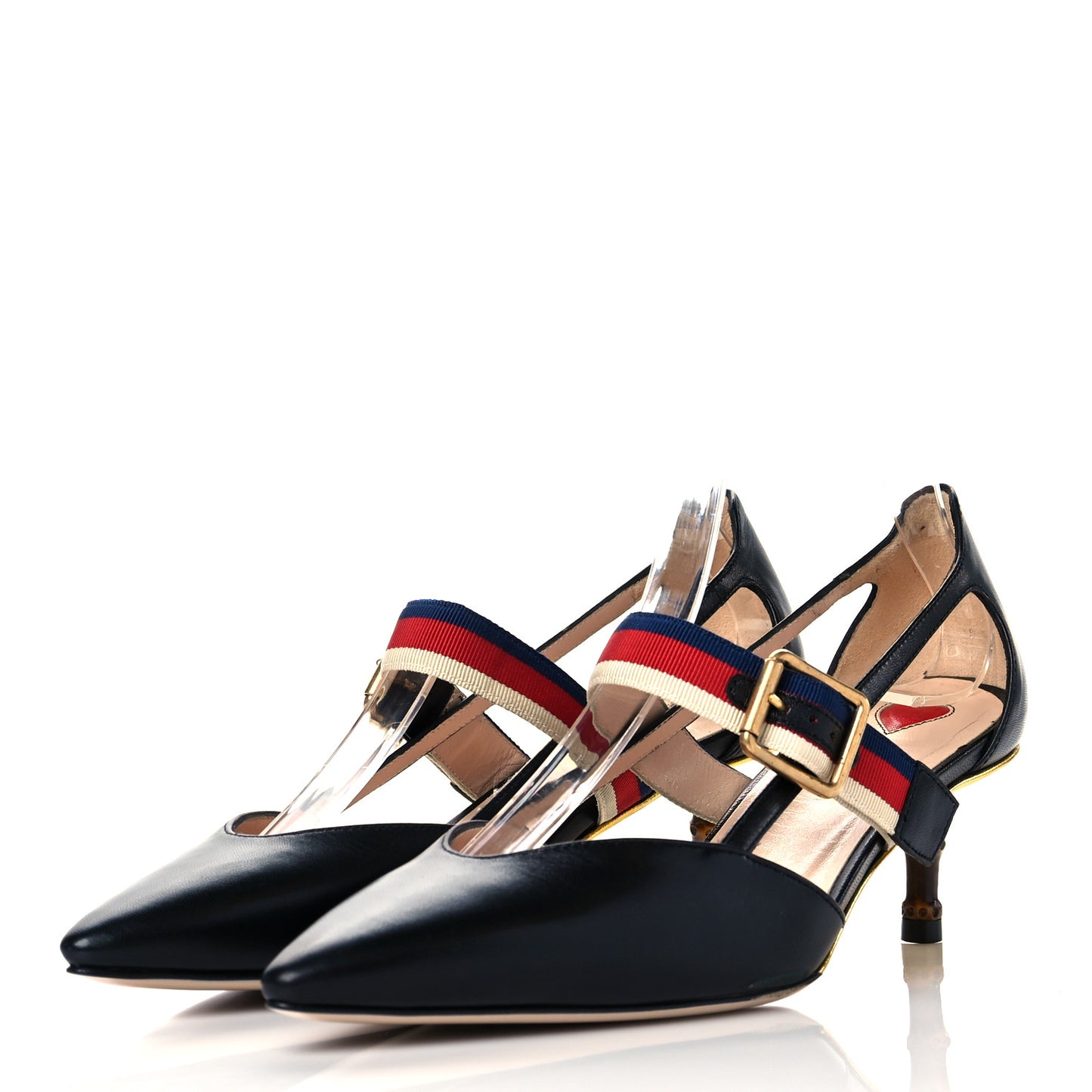 Malaga Kid Grosgrain Sylvie Web Bamboo Mules 36 Black