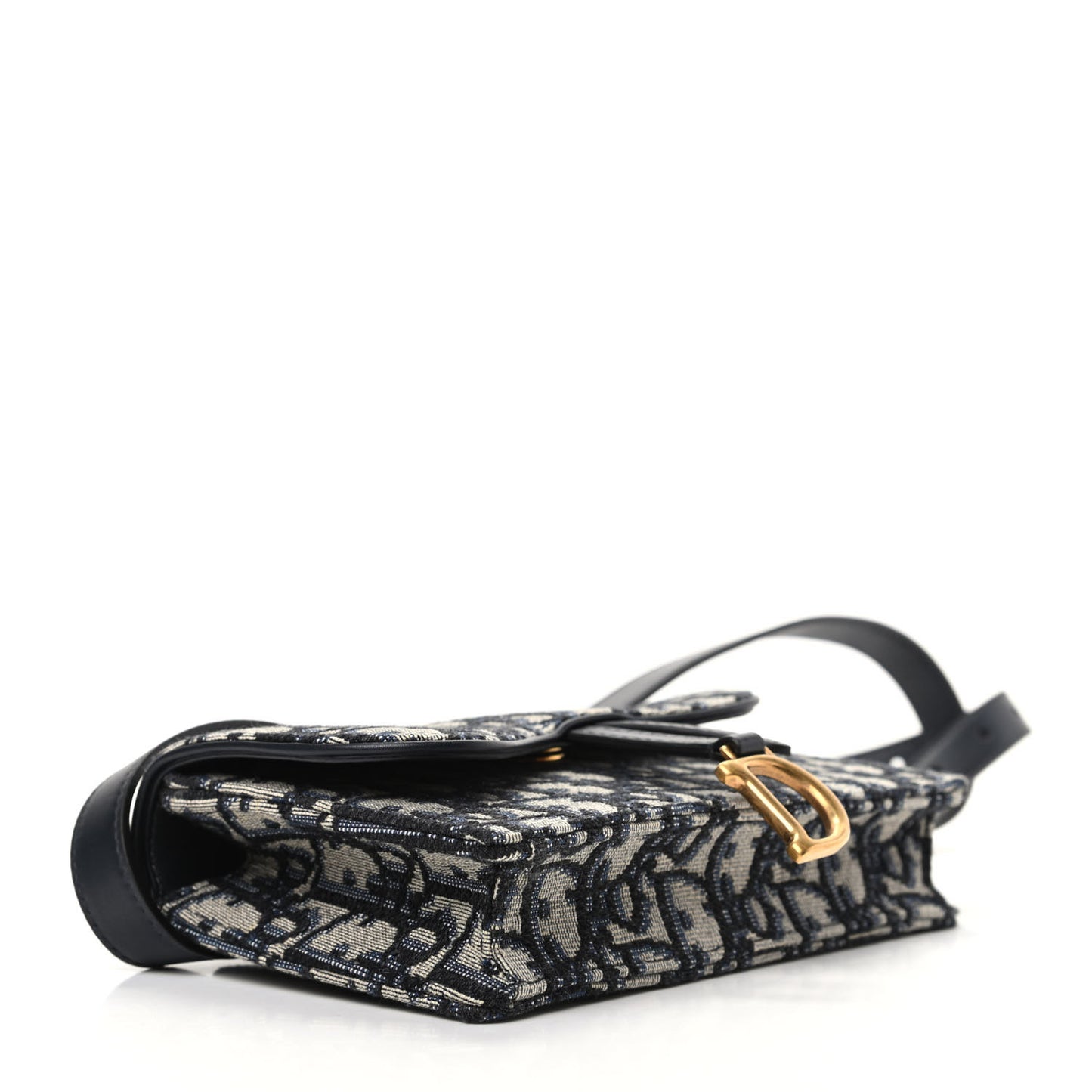 Oblique Saddle Belt Bag Blue