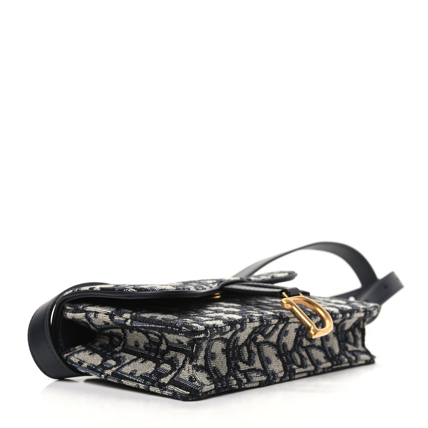 Christian Dior Oblique Saddle Belt Bag Blue 4 of 10